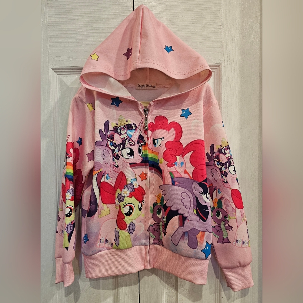 My Little Pony Pink Hoodie with Colorful Stars